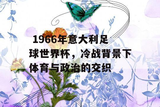  1966年意大利足球世界杯，冷战背景下体育与政治的交织